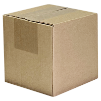 Коробка из гофрокартона четырехклапанная, 80  x 80 x 80 мм