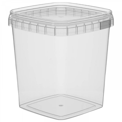 Контейнер квадратный, 1500 мл,131х131 мм, h=146 мм, с контрольным замком