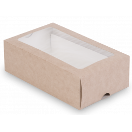 Коробка для макаронс MB 12, 180 х 107 х 55 мм, c окном
