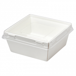 Коробка белая с плоской крышкой SMART PACK 300 85 х 85 х 50 мм (1/300)