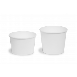 Контейнер круглый, OSQ Round Bowl 400 мл, белый, БЕЗ КРЫШКИ